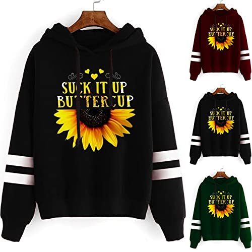 FKoexedsny Sudaderas Con Capucha Cool Chic Cálido Sudadera Invierno y Otoño Sudaderas Ropa Otoño Sudadera con Bolsillos Sudadera con Capucha para Mujer, vino., XL