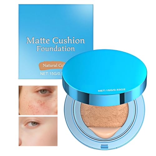 Cojín de base de maquillaje | Corrector de Cushion Mat Anti-sudor para mujeres,Crema iluminadora Camuflante para la escuela Viaje Fiesta Movimiento Profesional Camping