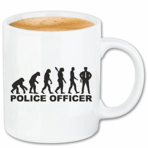 Reifen-Markt Kaffeetasse Polizei - BUNDESPOLIZEI - Zoll - Polizist - POLIZEIBEHÖRDE Keramik 330 ml in Weiß Cover