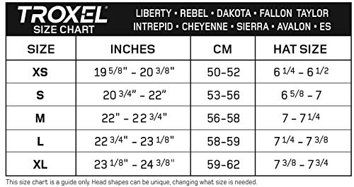 Troxel Liberty Duratec Helmet, Black, Small #TOP4