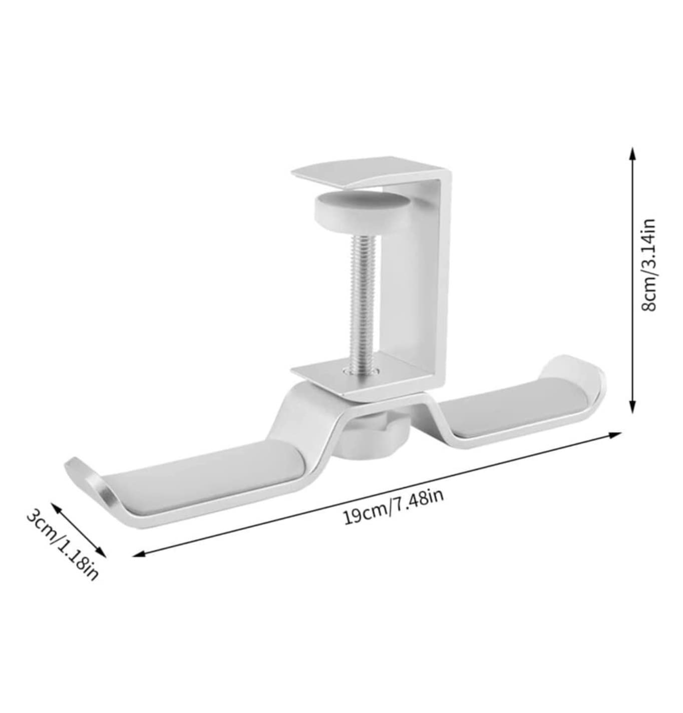Supporto Per Cuffie Stand Cuffie Supporto Per Gancio Per Cuffie Creative Gancio Per Cuffie Da Gioco In Metallo Supporto Per Display A Clip Da Scrivania Supporto Per Cuffie Da Scrivania ( Blue : Black