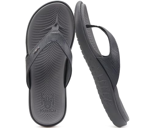 Image of KuaiLu Women's Orthotic Arch Support Flip Flop Sandals