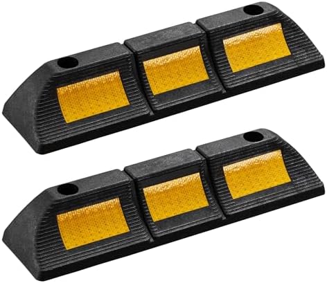 Wiltec topes de aparcamiento · 475 × 120 × 80 mm · juego de 2