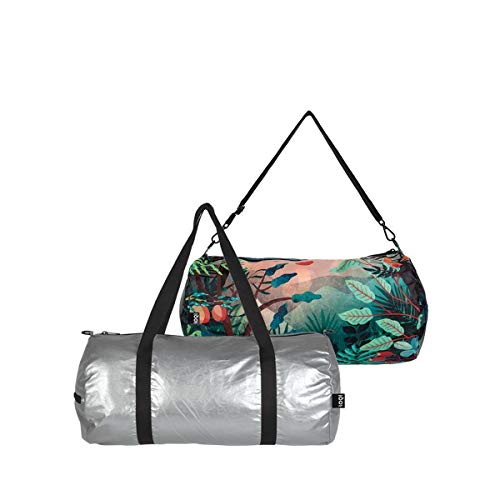 Preisvergleich Produktbild LOQI METALLIC Weekender - Reisetasche, 50 cm, 24.5 Liter, Matt Silver