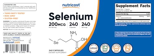 Nutricost Selenium L-Selenomethionine Capsules