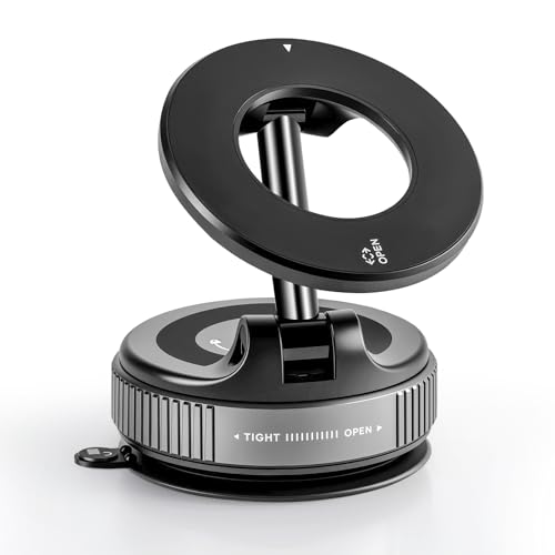 Bawyot Car Phone Holder Mount Magsafe [ Strongest Suction & Magnetic] Ultra Vacuum Suction Cup 360° Rotation Car Mount, Cell Phone Holders for All Smartphones