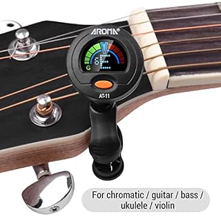 SHUIYUE AT-11 Clip-on Tuner écran Couleur pour Guitare chromatique Basse ukulélé Violon,Accordeur de Basse - Les Beatles, Paul McCartney, John Lennon, RIngo Starr, George Harrison SHUIYUE AT-11 Clip-on Tuner écran Couleur pour Guitare chromatique Basse ukulélé Violon,Accordeur de Basse – Image 5