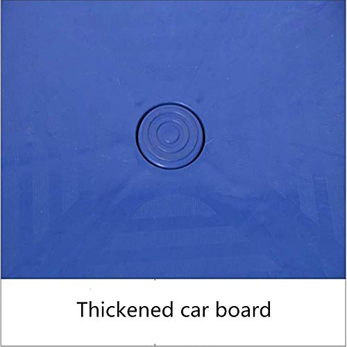 Carretilla multipropósito plegable con ruedas silenciosas azul miniatura 3