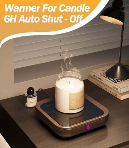 Image of Kepwam Coffee Mug Warmer Smart Cup Warmer - Excellent Heating & Highest Temp Setting & Light Indicator, Coffee Warmer for Desk Auto Shut Off, Candle Warmer Plate for Beverage, Gifts for Women Men Mom