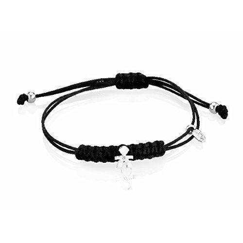 Braccialetto LeBebé LBB301 NERO Cordino Donna