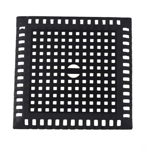 Bulevisiter Cubierta de desagüe de suelo de acero inoxidable 304 para baño, ducha y lavadero, filtro colector de pelo antiobstrucción, 12 x 12 cm, tapones cuadrados de drenaje de residuos con cuadrado