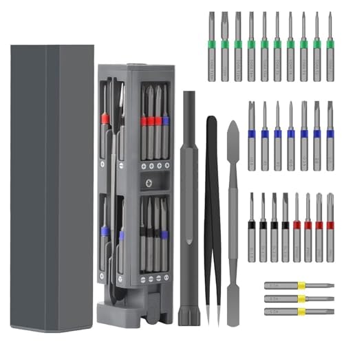 SahncaiTechTrade 31 in 1 Precision Screwdriver Set, Small Magnetic Screwdriver Set, Small Repair Tool Kit for Laptop Computer, Eyeglass, Watch, Macbook, etc.
