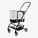 SEEKER Lightweight Foldable Grocery Cart on Wheels with Removable Heavy Duty Shopping Bag | Roll to The Grocery or Laundry, Gray (SKR-1000)