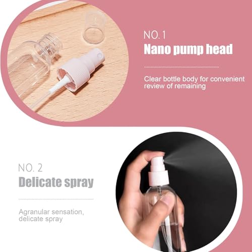 Image of 11 Pcs Travel Bottles Set - 60ml Refillable Toiletry Containers for Women, Portable Shampoo, Lotion, Cream & Handwash Bottles - Leakproof Travel Accessories for Toiletries & Essentials