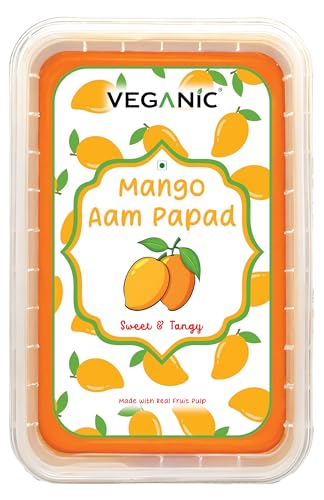 Veganic Aam Papad Dried Alphonso Mango Slices 400gm Khatta Meetha...