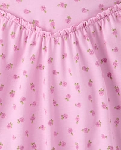 Image of The Children's Place Girls' Plaid Stretch Jacquard Short Sleeve Dress