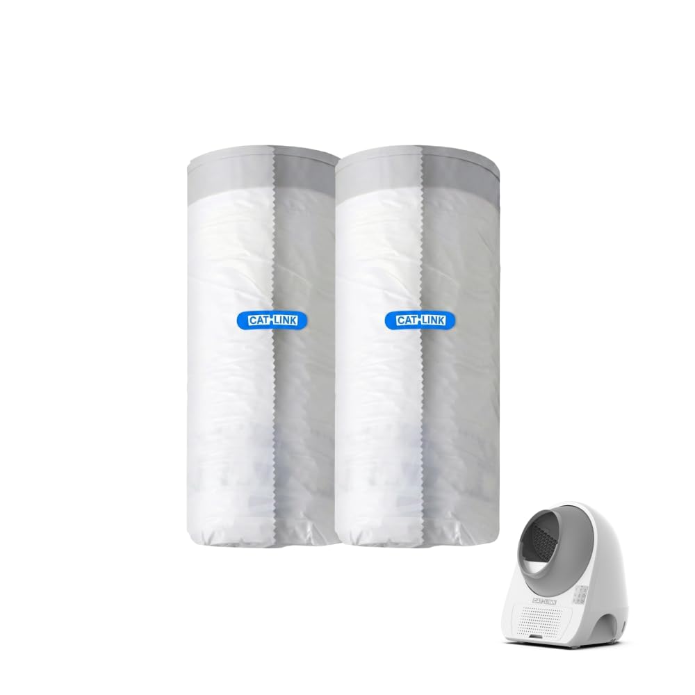 40 Pack CATLINK Trash Bags, for Automatic Cat Litter Box for Scooper Young & Luxury PRO & Ultra Not Suitable for Scooper SE & SE LITE