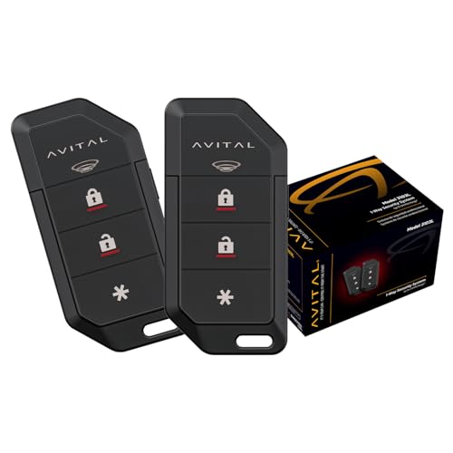 Avital 3103L Automotive 1-Way Security System with Two 4-Button Remotes