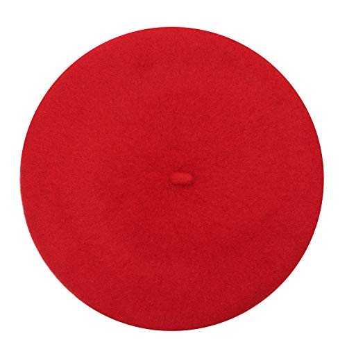 Image of Klong Women Wool Beret Hat French Style Solid Color