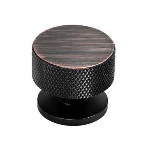 Alzassbg 1-1/4" Oil Rubbed Bronze Round Cabinet Knobs 10 Pack, AL6023ORB