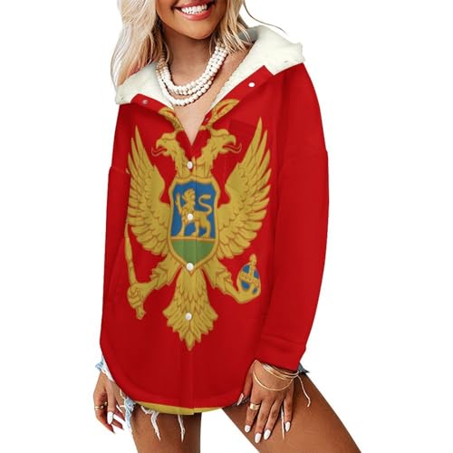 Veste polaire femme rouge manteau thermique sherpa chaud et sweatshirt à capuche