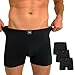 Produktbild SITZTGUT Boxershorts Herren aus Baumwolle - Trocknergeeignet, Kratzfrei ohne Etikett, Bequeme Passform - Schwarz, Größe 2XL, 3er Pack