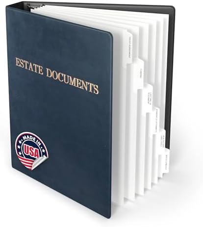 Estate Planning Binder Kit – Pre-Labeled Tabs, Sheet Protectors |...