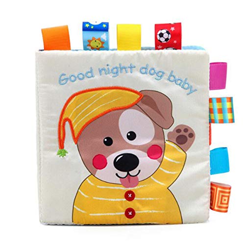 N / A Soft Books Infant Early cognitive Development My Quiet Bookes Baby Goodnight Educational Unfolding Cloth Book Activity Book