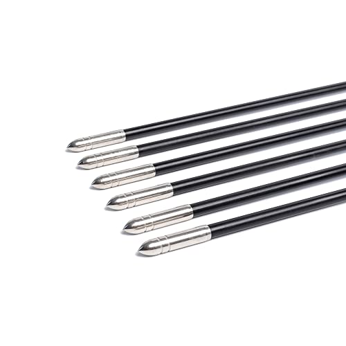 6875 Fiberglass Arrows Archery 30 Inch Target Shooting Safetyglass Recurve Bows Suitable For Youth Children Woman Beginner 6Pcs/Pack (Tigerspot Orange Vanes) #TOP5