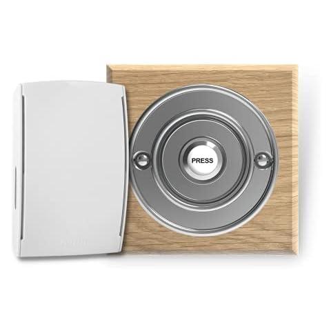 Byron Wireless Doorbell Kit with Chrome Push Cover