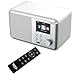 Produktbild Digitales WLAN Internet Radio XORO DAB 300 IR mit 2.4 Zoll Farbdisplay, Podcast, Bluetooth 5.2, FM/DAB+, Wecker, Weiss