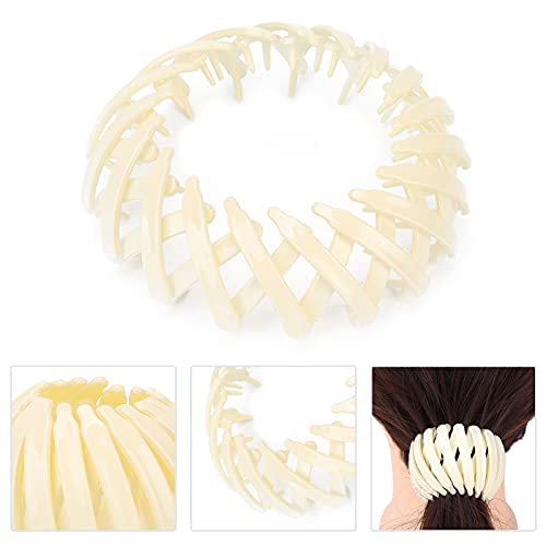 Pinza para el cabello Magic Hair Clip, diseño de pájaro, clip extensible para moño y coleta, accesorio para el cabello (Beige) miniatura 3