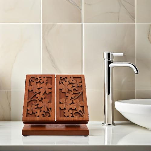 Espejo de tocador de madera portátil Mipcase, espejo tríptico vintage ajustable 7