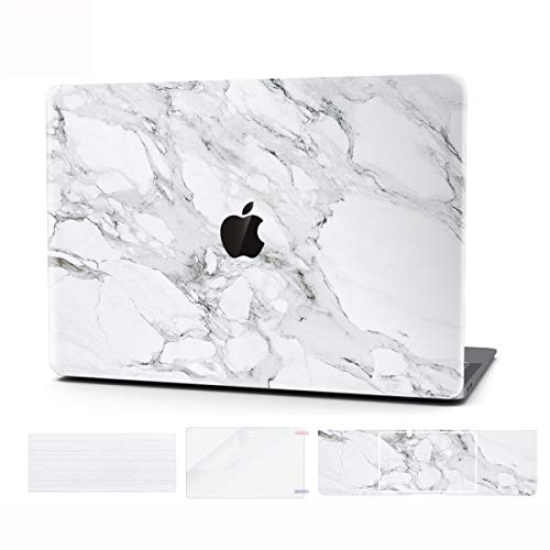 Laptop Case for MacBook Pro 13 Inch Keyboard Cover Plastic Hard Shell Touch Bar with Screen Protector for Mac Pro 13 Inch (Model:A1706/A1708/A1989),Alabastrine Marble