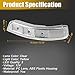 X AUTOHAUX Car 3 LED Front Left Side Mirror Turn Signal Light No.87613-2P000 for Kia Sorento 2012 2014 2015