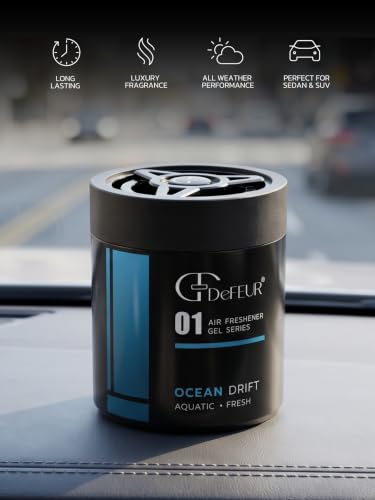Image of Ocean Drift Gel Car Perfume | 120g Leakproof Air Freshener | Aqua Scent Car Perfume | Long-Lasting 30 Days | Premium Car Accessories | Pack of 3