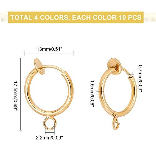 PH PandaHall Convertitori per Orecchini a Clip, 20...