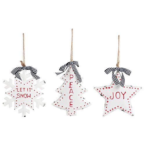 Hanna's Handiworks Dekoschleife für Weihnachten, klassisches Weiß, 15,2 x 12,7 cm, Kunstharz, 3 Stück Cover