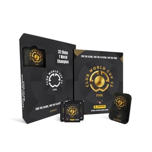 Kit C/ 1 Álbum Capa Dura + 30 Envelopes de Figurinhas FIFA World Cup 2025 + Lata Pocket