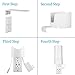 STANSTAR Wall Mount for TP-Link Deco M4/S4 Whole Home Mesh WiFi System, Sturdy Wall Mount Bracket, Cord Management Holder for Deco M4/E4/P9/S4 Without Messy Wires (3 Pack)