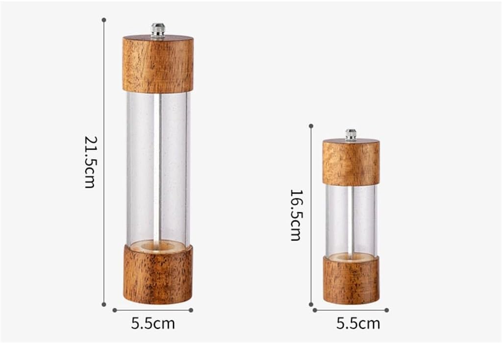 Transparent Acrylic Chili Grinder Manual Black Pepper Powder Grinding