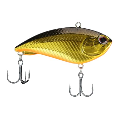 Berkley Jack Fishing Hard Bait Black Gold Size 7 2.75 in Sharp Knife Blade Design Creates Super Fast Fall Equipped with Fusion 19 Hooks Dual Flash-Point Enhances Side Flash