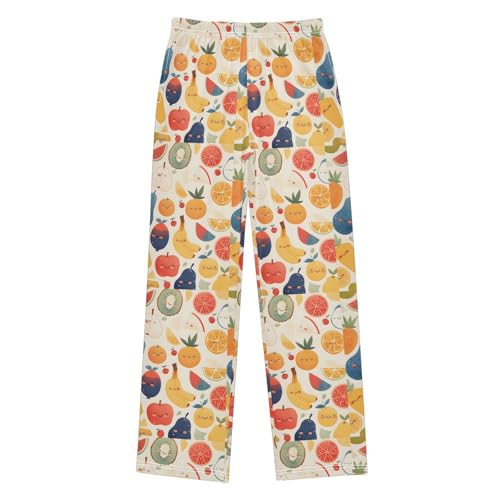 Pajama Pants Fruits Print PJ Bottoms Sleepwear Lounge Sleep Pant with Pockets