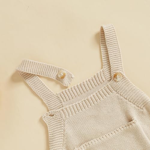 Infant Baby Girl Boy Fall Winter Sweater Romper Pants Solid Knit Jumpsuit Overall One Piece Outfit Clothes2