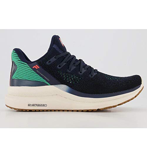 Tênis Racer Knit 2.0, Fila, Feminino, Marinho/Verde Claro/Coral, 35