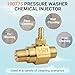 Dimakung 3-5 Gpm Chemical Injector 100775 for General Pump Pressure Washer, 2.1 mm Orifice Power Washer Downstream Injector, High Draw Soap Injector - 4500 PSI, 3/8