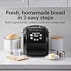 Hamilton Beach Automatic Bread Maker Machine, Digital, Programmable, 12 Settings + Gluten Free, PFAS-Free Nonstick Pan + Kneading Paddle, 2 lb Capacity, Black