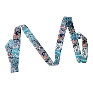 1 correa para esterilla de yoga, correa de yoga impresa, correa de yoga multifuncional, correa deportiva, correa de yoga con mandala, correa elástica para esterilla de yoga, adecuada para deportes,