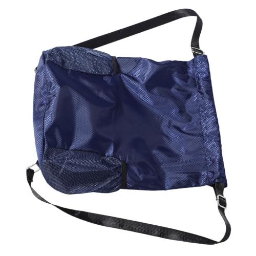 NUOBESTY Black Oxford Cloth Sports Drawstring Bag with Shoulder Straps