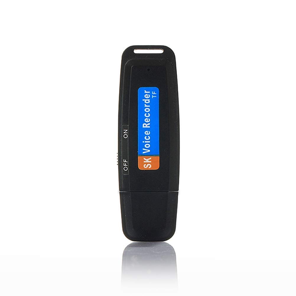 CAMLEIGH USB Voice Recorder Flash Drive TF Card Digital Audio Sound(Black)(Updated Model 2022)(not Include Memory Card)-image-37